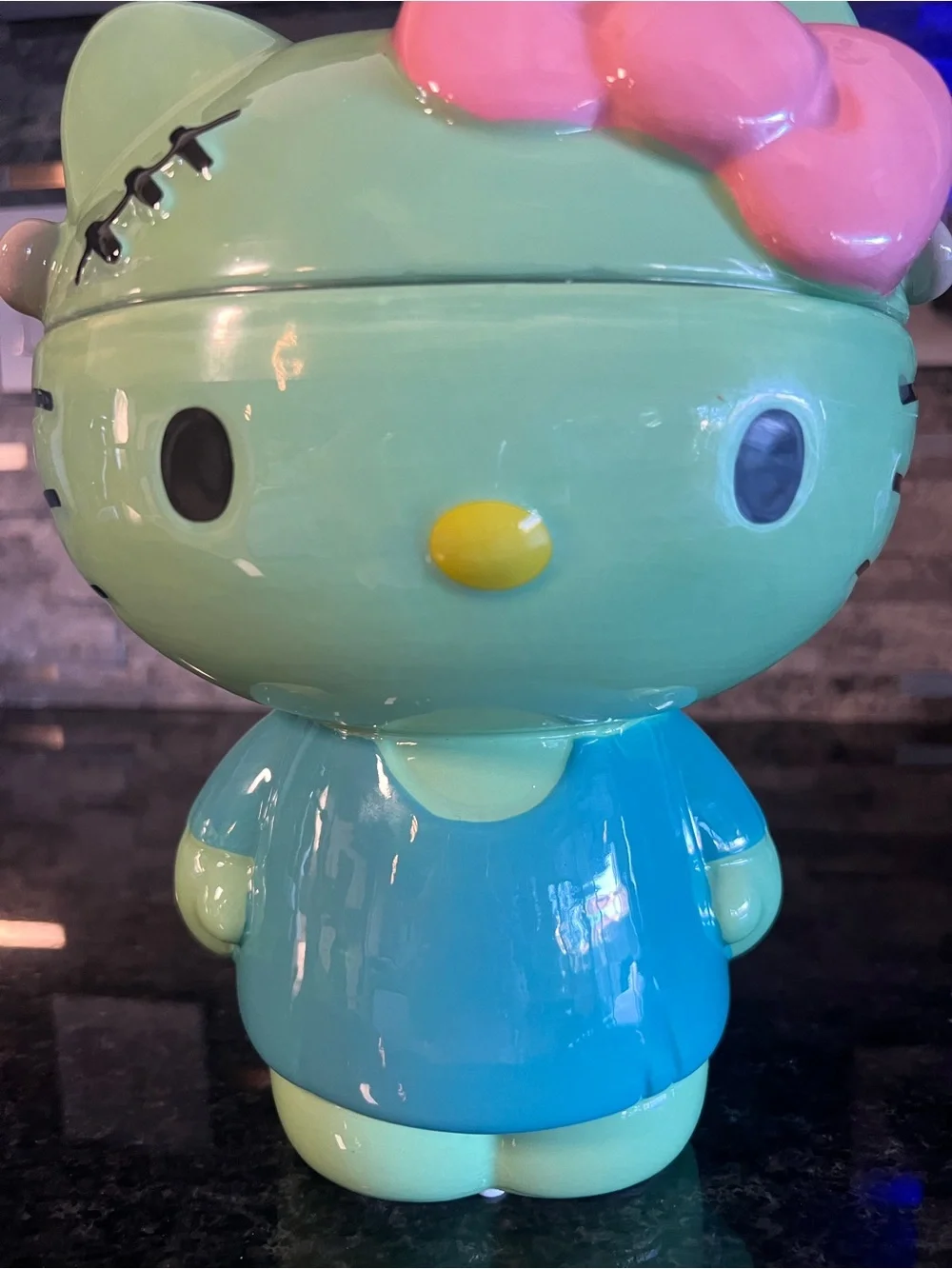Hello Kitty Halloween Canister Frankenstein-SO CUTE!!!
